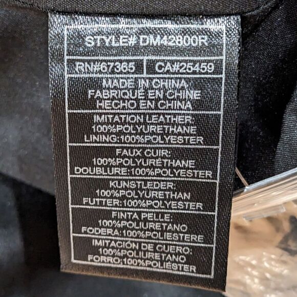 Steve Madden Women's Faux Leather Two Button Blazer Jacket Size M NWT - Picture 8 of 9